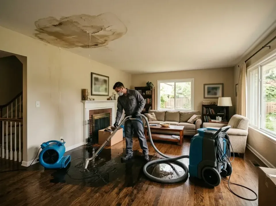 attic-pipe-burst-ceiling-drip-008 — frequently asked questions, Water Damage Restoration & Carpet Care in Wilton, IA